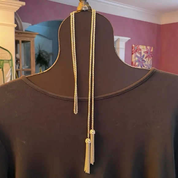 NWT Tassel necklace that can be worn long, short, braided, as a belt -42” chain - Picture 4 of 7